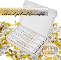 Graduation Confetti Cannon Pack, Gold and Silver Confetti Cannon Metallic Confetti Popper Set of 4 (Mixed gold and silver) Confetti Shooter for Graduation, Birthday Party Celebrate