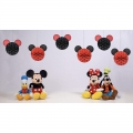 Mickey Birthday Party Decorations - Mickey Inspired Honeycomb Hanging Mouse Ears - Cartoon Mouse Birthday Decorations - 6 Mickey Honeycomb Balls