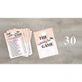 Bridal Shower Game Cards, Wedding Shoe Game, Brid with Holding Flowers Pink Engagement Party Cards For Wedding, Set of 30 Cards