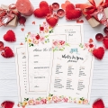 40Sheets Bridal Shower Games, Wedding Game Cards Advice for The Bride Cards, How Well do You Know The Bride, 4 Games, for Wedding Shower or Bridal Shower Party Favor Supplies Accessories
