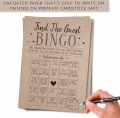 Kraft Find the Guest Bingo Game For Bridal Shower, Baby Shower and Bachelorette Parties, 50 Game Cards Included