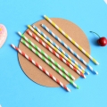 Paper Drinking Straw,Disposable Colored Paper Straws 200pcs Assorted Colors 100% Biodegradable
