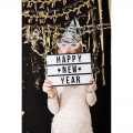 New Years Eve Party Supplies 2022 for 12 Guests, New Years Eve Party Decorations Pack, Including 6 Hat, 6 Glasses, 6 blowouts, 6 Squawkers, 6 Table Centerpiece, 2 Foil Fringe Curtains, 18 Balloons, a Happy New Year Banner