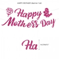 Mothers Day Decorations Happy Mothers Day Balloons Mothers Day Decor Mothers Day Balloons with Banner Balloons Cake Topper Happy Mothers Day Decorations for Party for Mother's Day Party