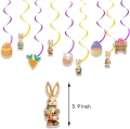 Easter Decorations for The Home 38 PCS Indoor Bunny Egg Balloon Tree Hagging Decoration Sets Easter Banner Ceiling Party Supplies