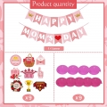 Happy Mother's Day Banner Decorations for Party Mom Banner with Mothers Day Hanging Decorations Mothers Day Party Decorations Supplies Happy Mothers Day Decor