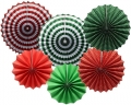 Christmas Party Decorations Kit - Set Includes Merry Christmas Banner Paper Fans Honeycomb Balls Xmas Photo Booth Props Confetti Balloons Red Green Latex Balloons String for Indoors Office Home Decors