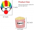 36pcs Circus Photo Booth Props with Sticker Funny Carnival Theme Party Decorations for Birthday Party