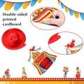 30 Pcs Carnival Hanging Swirl Decorations Colorful Circus Animal Party Supplies Carnival Baby Shower Decor Double Sided Ceiling Circus Streamers for Kids Circus Birthday Baby Shower Party Favors ​